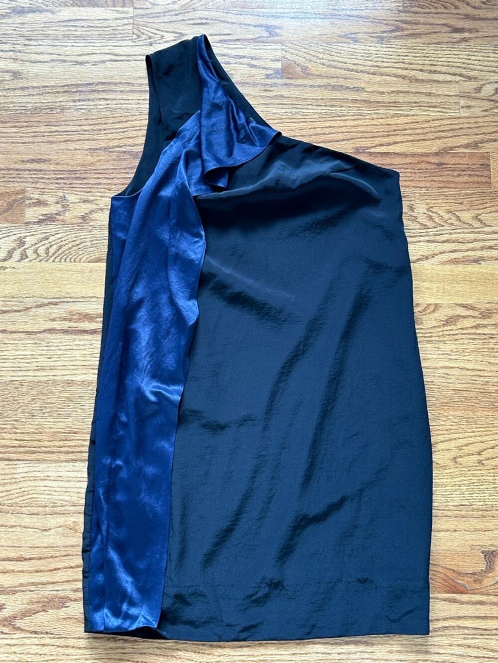 ALLSAINTS Japanese Cloth One Shoulder Dress Sz 6 UK 10 EU 38 MSRP $225